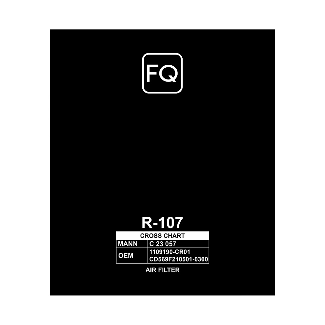 Фильтр воздушный FQ R-107