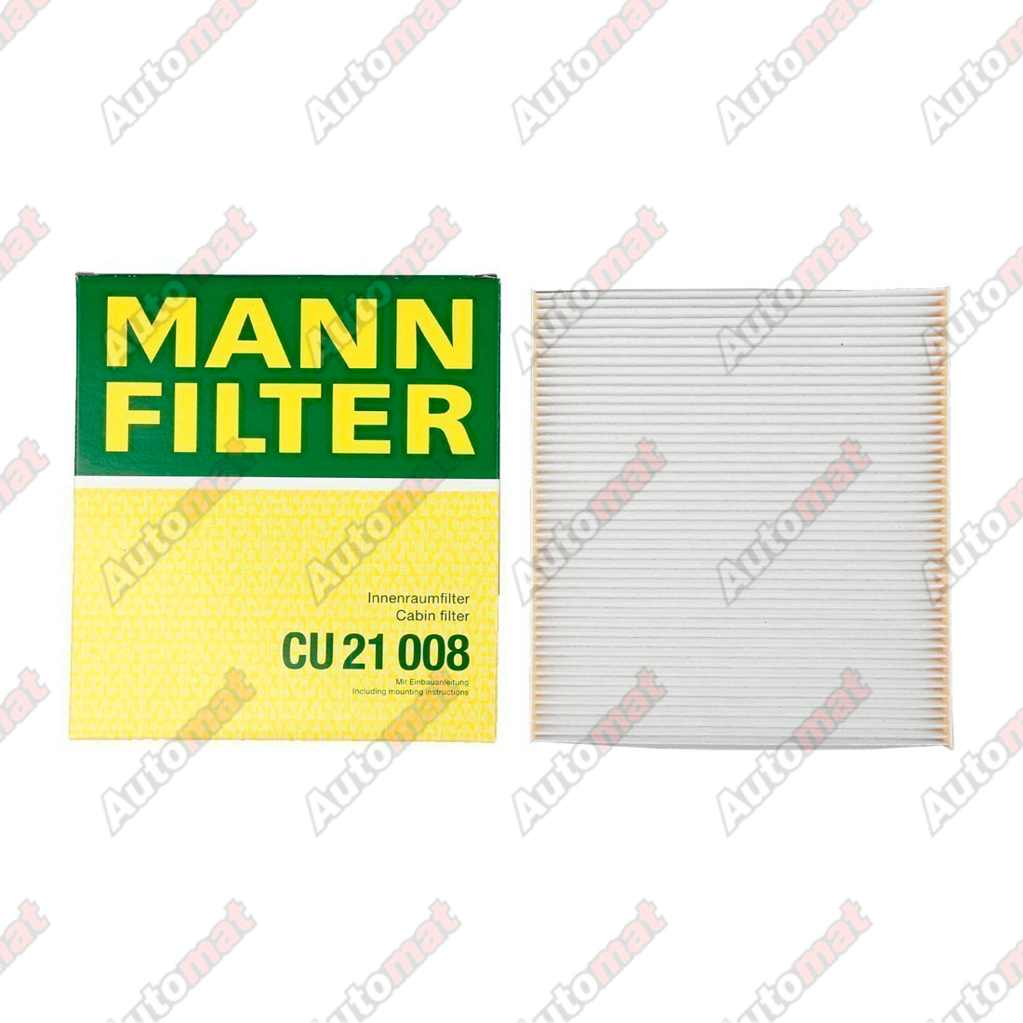 Фильтр салонный MANN-FILTER CU 21 008