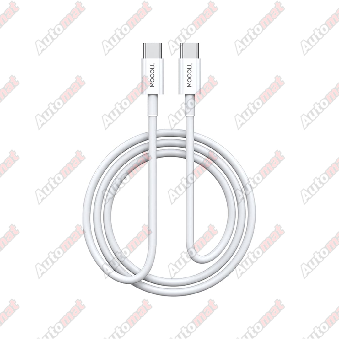 Кабель Mocoll Type-C to Type-C Alfa Series White