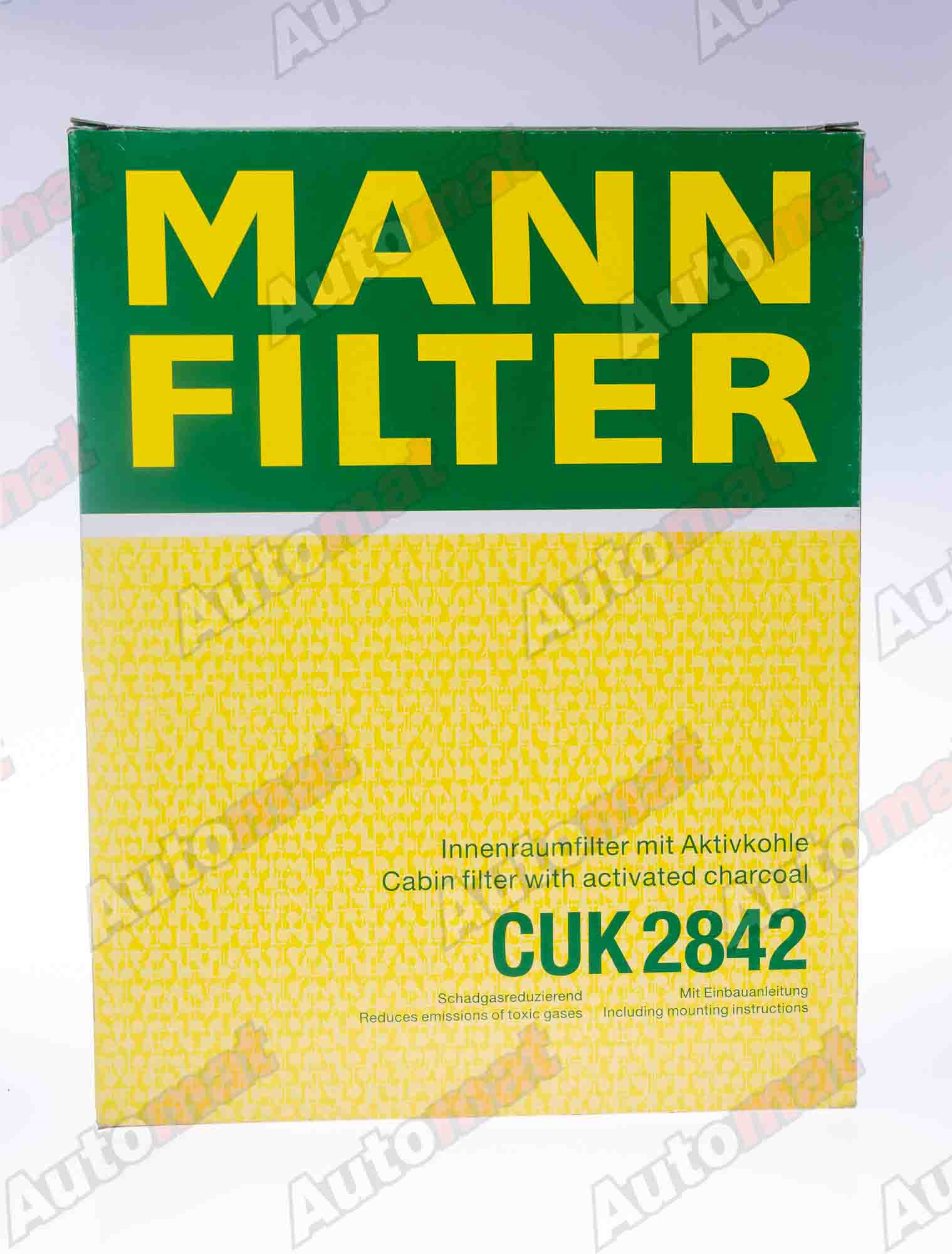 Фильтр салонный MANN-FILTER CUK 2842