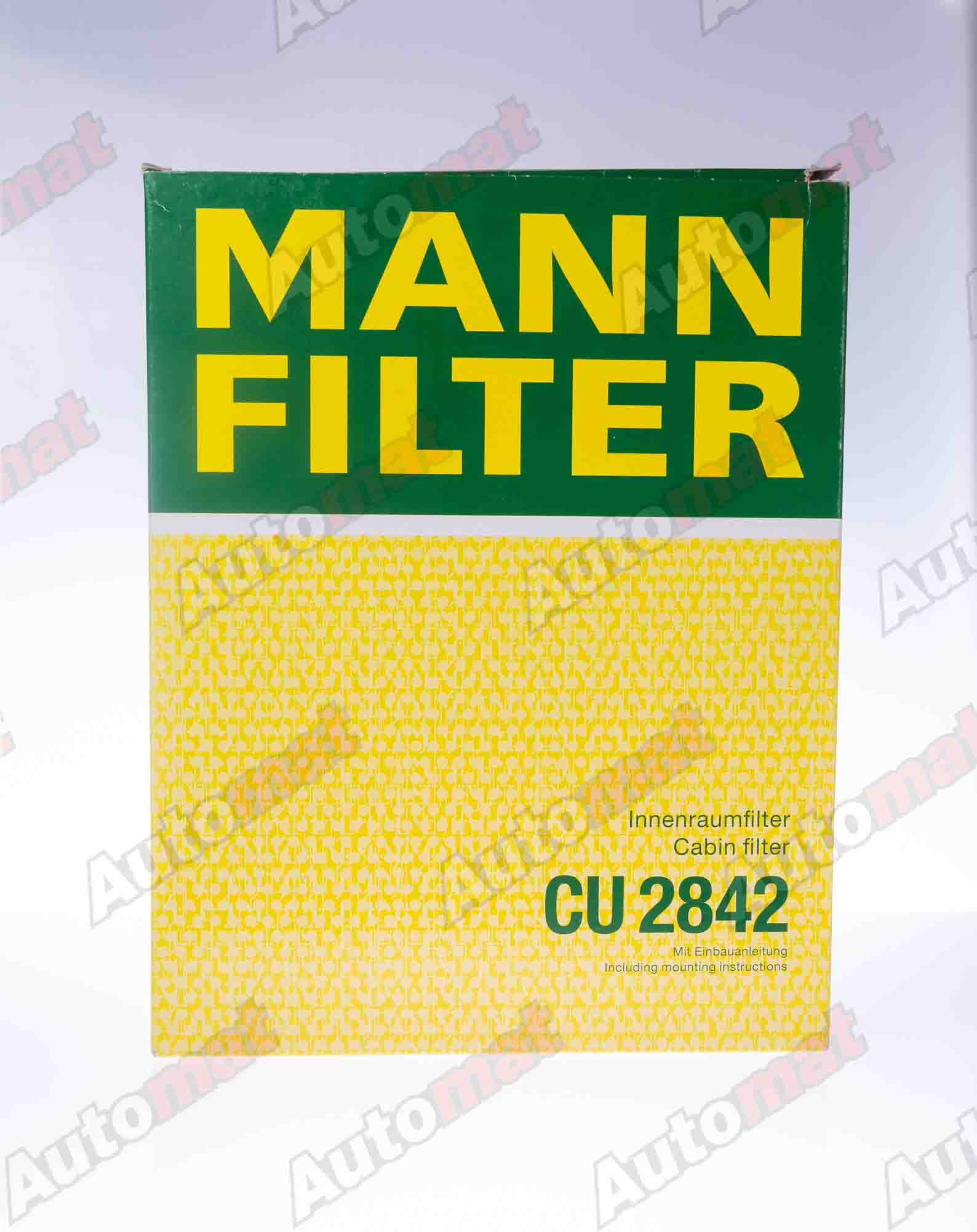 Фильтр салонный MANN-FILTER CU 2842