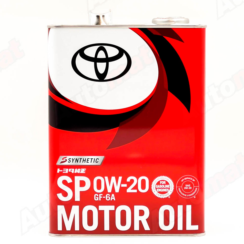 Моторное масло TOYOTA Motor Oil 0W-20 SP GF-6A, 4л