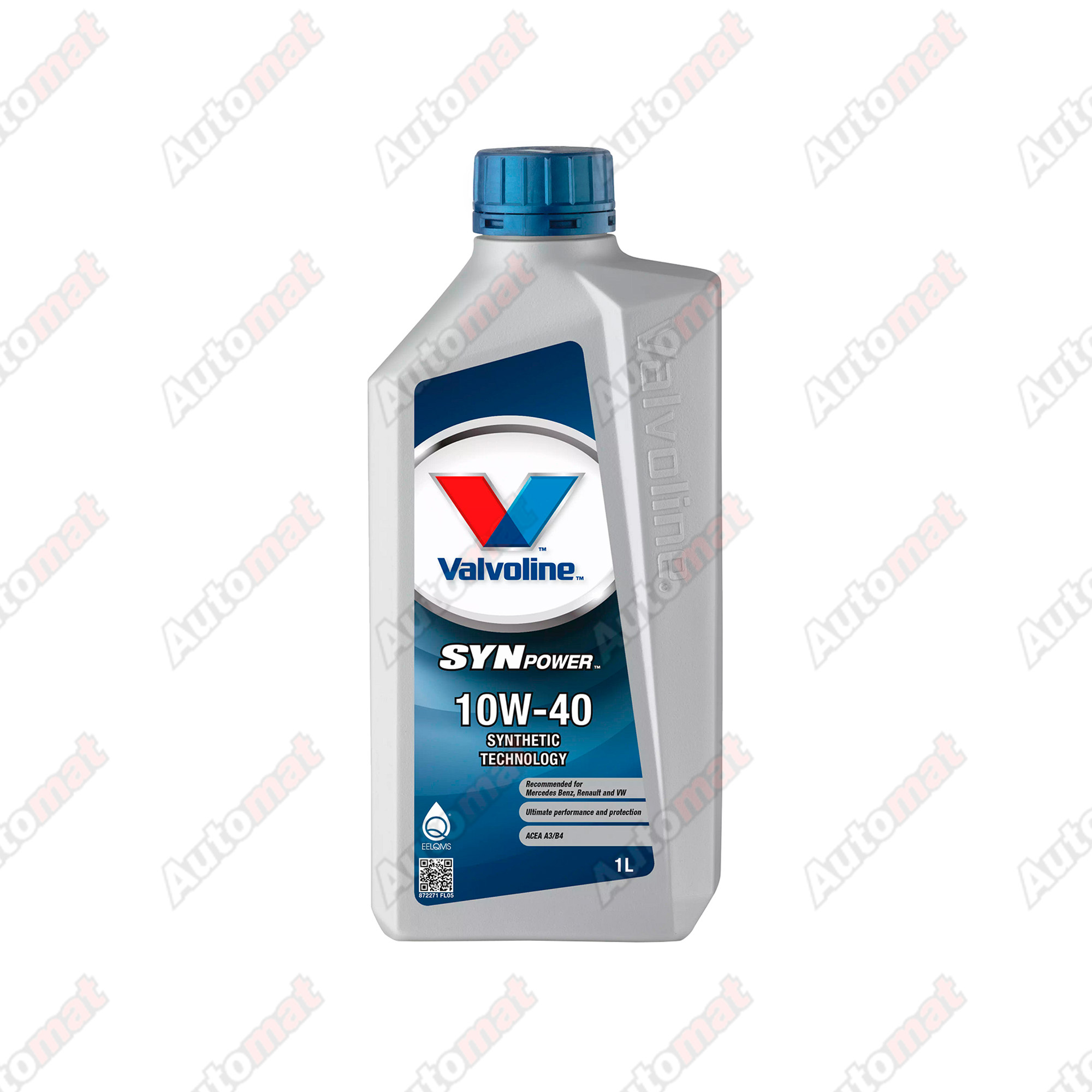 Масло моторное Valvoline Synpower 10W-40, 1л