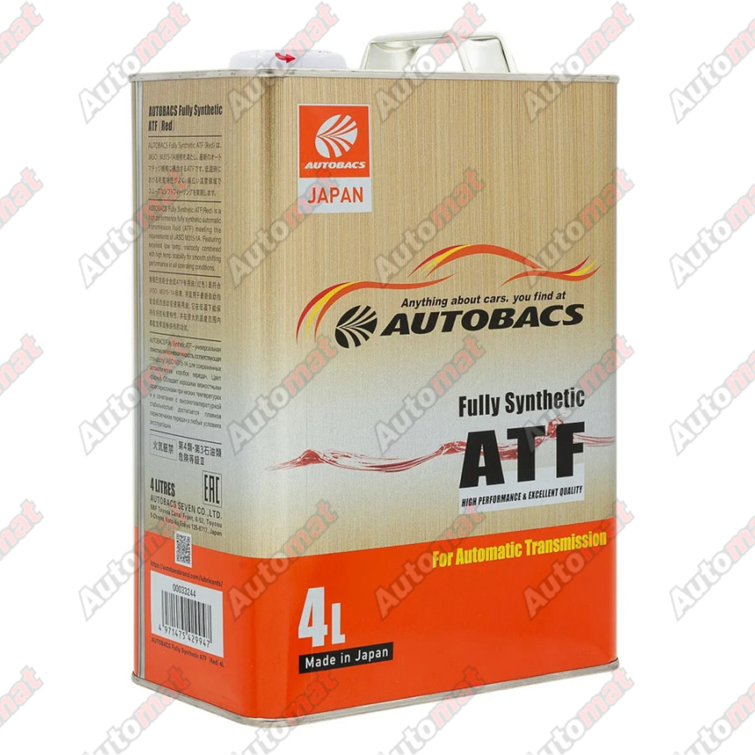 Масло трансмиссионное для АКПП AUTOBACS ATF FS, 4л