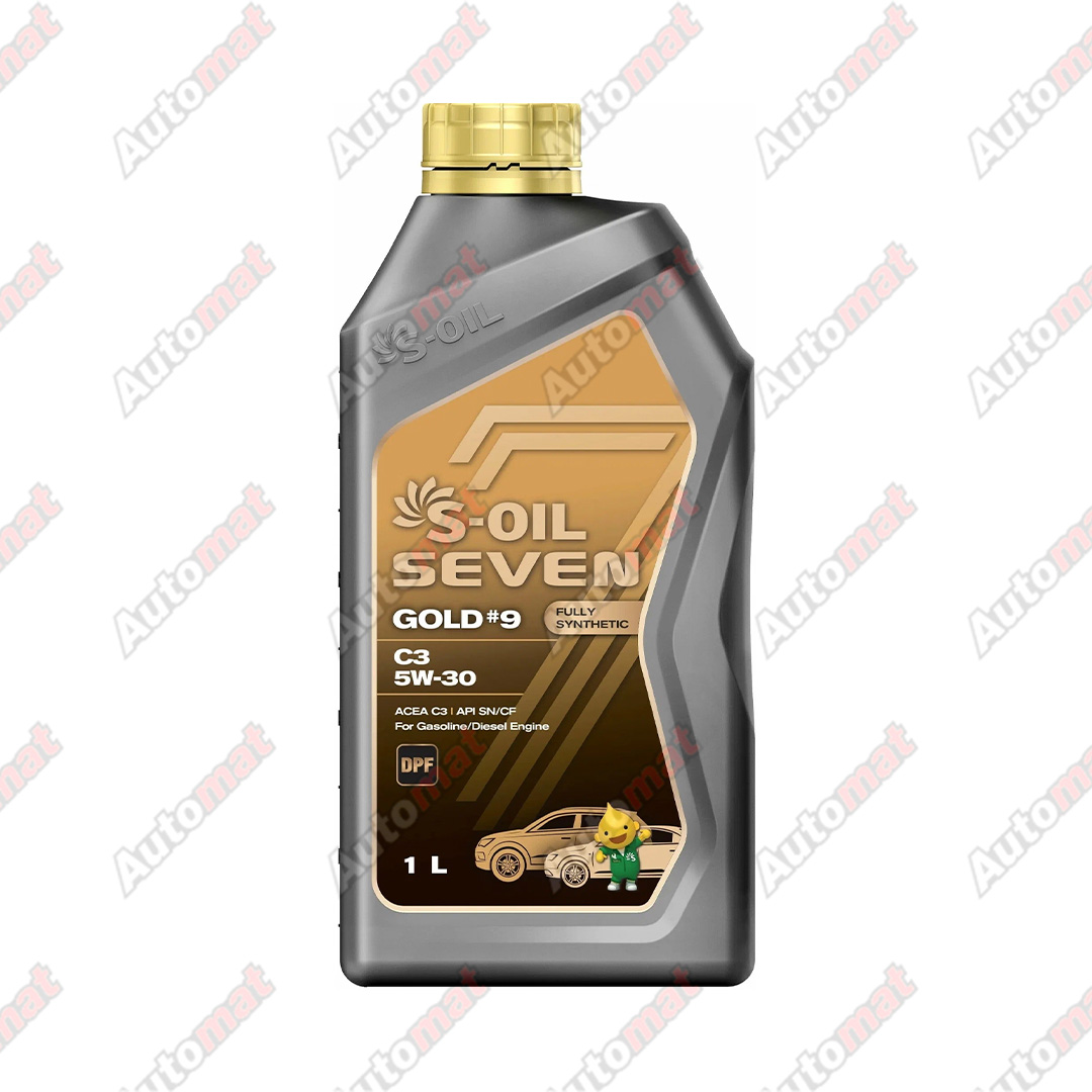 Масло моторное S-OIL 7 GOLD #9 5W-30 C3 SN/CF FULLY SYNTHETIC, 1л