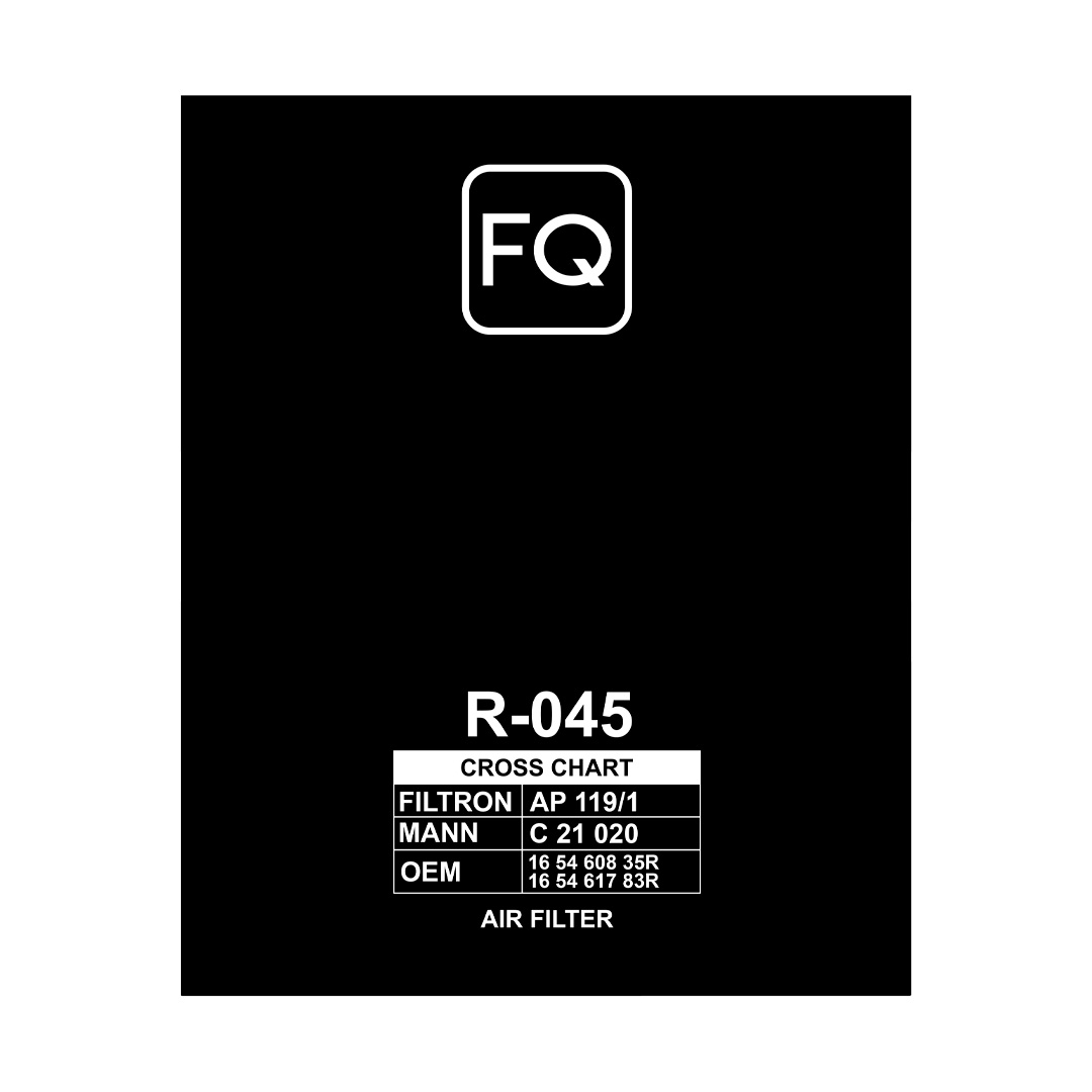 Фильтр воздушный FQ R-045