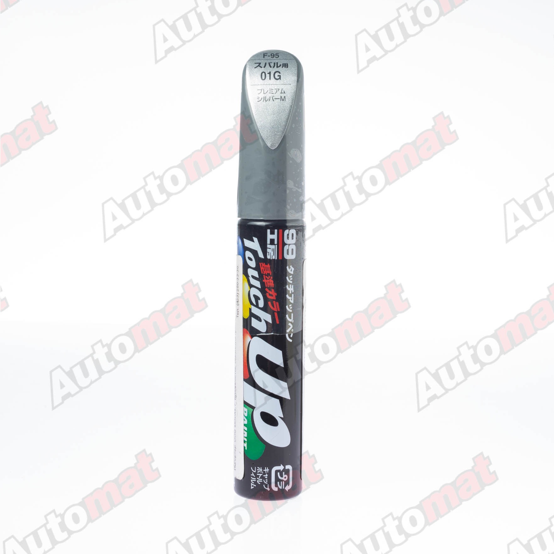 Краска для ремонта сколов и царапин Soft99 TOUCH UP PAINT 01G, флакон с кисточкой, 12 мл