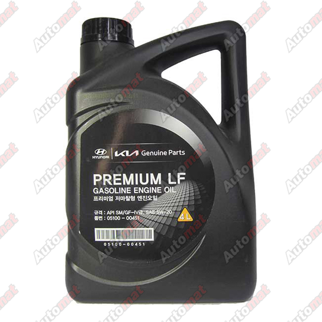 Масло моторное HYUNDAI/KIA Premium LF Gasoline 5W-20 SM/GF-4, 4л