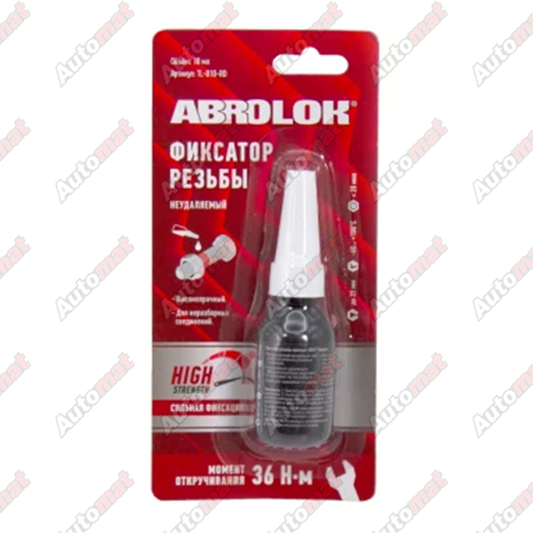 Фиксатор резьбы ABRO красный (неудаляемый), 10мл