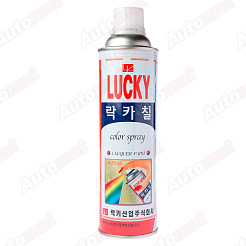 Краска-аэрозоль LUCKY бежевая матовая, 0,53л УТ-00001164
