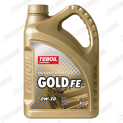 Масло моторное Teboil Gold FE 0W-20 синтетическое, 4л