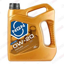 Масло моторное синтетическое NGN FUTURE A-Line 0W-20 SN, 4л